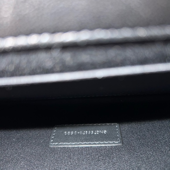 Saint Laurent Black Quilted Pouch with Gold Logo - Picture 10 of 13